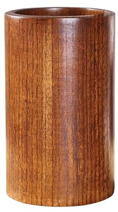 Homoyoyo Solider Holz Besteckhalter Küchenutensilien Organizer aus Premium Holz Eleganter Rundhalter für Essstäbchen und Stifte Praktischer Cutlery Container für Zuhause Restaurant Büro