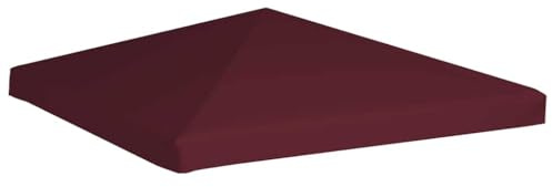 Copertura Superiore per Gazebo, Copertura Superiore per Tendone Da Festa, Copertura Superiore per Gazebo 310g/m² 3x3m Bordeaux Per Portico Anteriore Cortile Balcone Privato