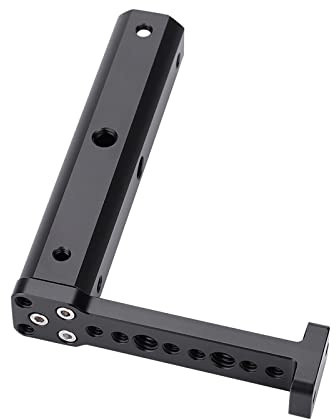 BONKZEBU Barra di Prolunga Stabilizzatrice Professionale Ronin S, Doppia con Materiale Superiore, Impugnatura Cardanica con Fori Multipli per Viti per Microfono, Supporti Flash, Scatti Stabili e