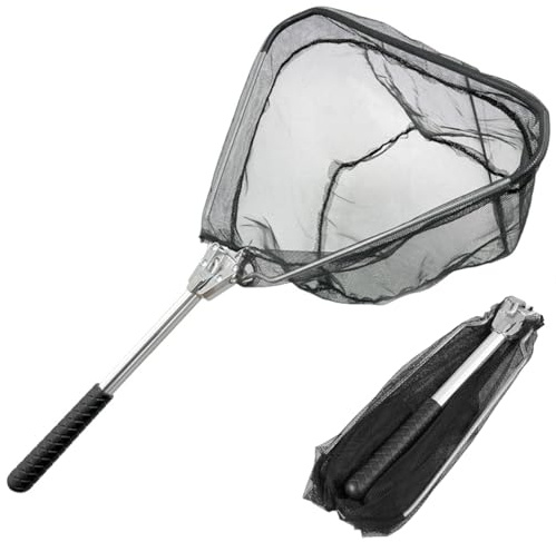 sengcengs håv fiske, fiskhåv med fällbart fisknät, bärbara fiskhåv för fiske, infällbart veck, fisktillbehör, damm, akvarium