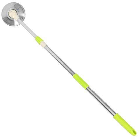 CALLARON Manche de Balai Serpillère Rotative en Acier Inoxydable Renforcé, Tige Télescopique Ronde Facile à Utiliser pour Nettoyage Domestique