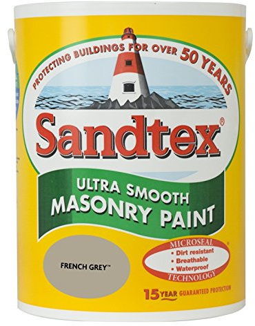 Sandtex Ultra Smooth Masonry Paint 5L French Grey
