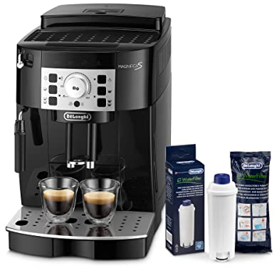 Pack Delonghi Machine Expresso Automatique avec Broyeur ECAM22.110.B Magnifica S 220 W, 1.8 liters, Noir + 1 Filtre à eau DLSC002