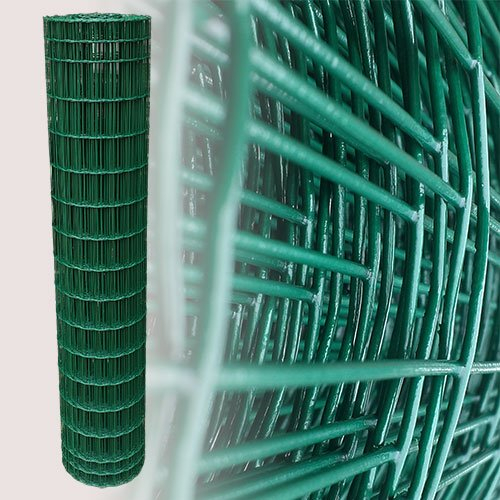 Garmix Gartenzaun 25m Grün Maschendrahtzaun 5 x 10 cm (150cm)