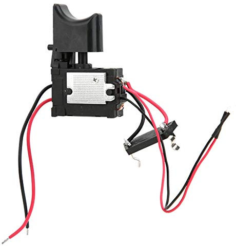 Interruptor de gatillo de control de velocidad de taladro inalámbrico eléctrico, 7.2 V - Interruptor de taladro de 24 V con luz pequeña para taladro manual eléctrico u otras herramientas eléctricas