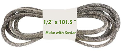 1/2 x 101,5 Courroie de plateau de coupe de tondeuse à gazon avec Kevlar remplacer pour John Deere M84136 Husqvarna 532429636 pour John Deere GX25232 AYP 429636 532429636 91753242936 Snapper 704430