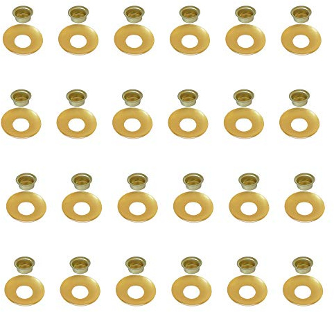 Auswahl Sorte + Menge - Kerzentülle Kerzeneinsatz Kerzenhalter Tropfenfänger aus Metall, für Baumkerzen, Puppenkerzen, Pyramidenkerzen Tafelkerzen u. Teelichter - 24 Stück Tülle + Tropfenfänger 14 mm