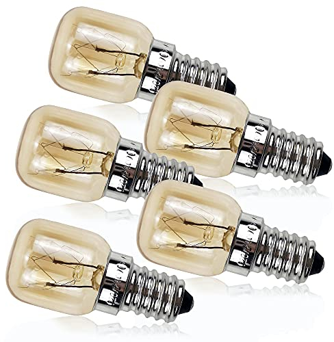 YANUODA Lampadina da forno 15W 300 ° C Piccola vite Edison E14 Lampadina di sale con base nichel Lampada pigmea (5)