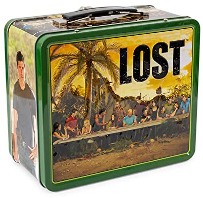 Toynk Lost Cast Retro Metal Lunchbox | 8 x 7 x 4 Inches