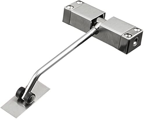 WABTU TüRschließEr Türschließer aus Edelstahl mit automatischer Feder kann die Türschließer-Möbeltürbeschläge einstellen Automatischer TüRschließEr (Color : Golden)