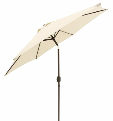 UR CHOICE 2m Parasol with Push Button Tilt Function - Steel Garden Umbrella for Beach, Patio, Pool and Sun Shading