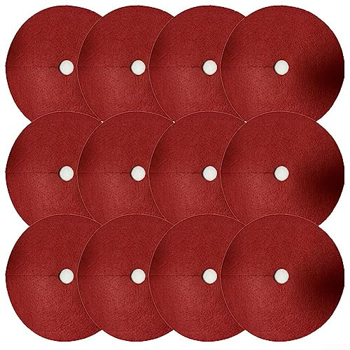 12 Stück Schutz Grasmatte Baummulch für Ringbaummatten Anti Gras Baum Mulch Matte - rot