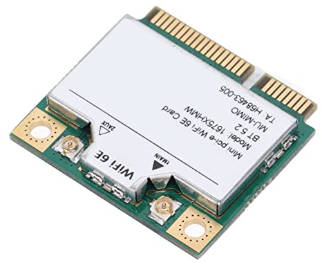Scheda di Rete Wireless, Scheda di Rete MINI PCIE Gigabit Ethernet 5.2 WiFi 6E 2400Mbps per Computer per PC