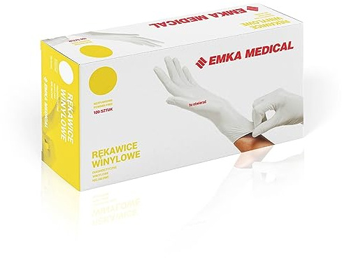 EMKA S.A. Unisex Vinylhandschuhe Emka Medical Vinylhandschuhe (1er Pack)