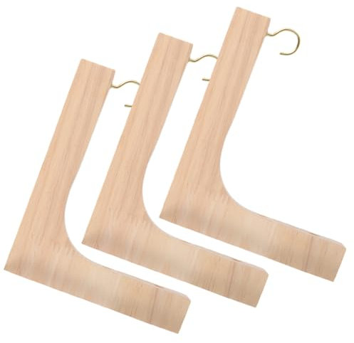 Happyyami 3stücke Teiliges Holz Pflanzenhaken Wandaufhänger Aus Robustem Holz Für Indoor Und Outdoor Langlebige Blumenampel Halterung Einfache Selbstmontage Dekorativ Und Vielseitig Einsetzb