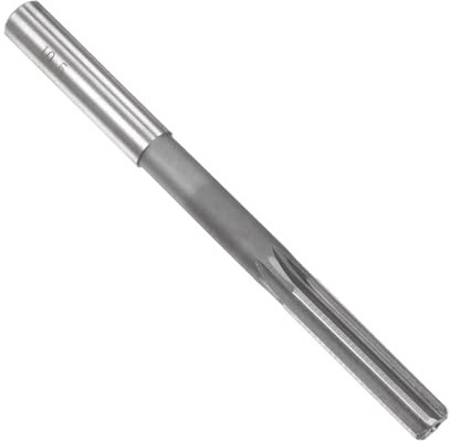 QUARKZMAN Fresa per Mandrino 10,5mm, H7 Fresa per Tornio in Acciaio HSS 6 Scanalature Dritte, Utensile Fresatura Gambo Rotondo, Punte Trapano Metriche per Fori Acciaio Inossidabile Metallo