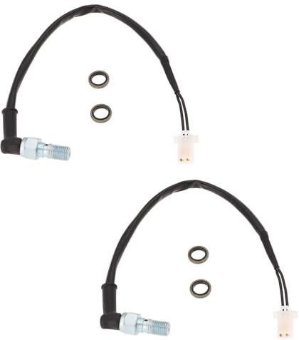 VGOL 2 Satz M10x1,25 2-poliger Buchsenstecker Motorrad-Hydraulikdruck-Bremslichtschalter Kompatibel mit Honda Kompatibel mit Yamaha Kompatibel mit Kawasaki Kompatibel mit Suzuki