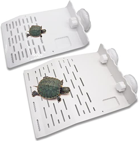 Taizer Plateforme d'Escalade avec Dock de Repos Flottant Tortue et Bain Soleil Flottant avec Ventouse
