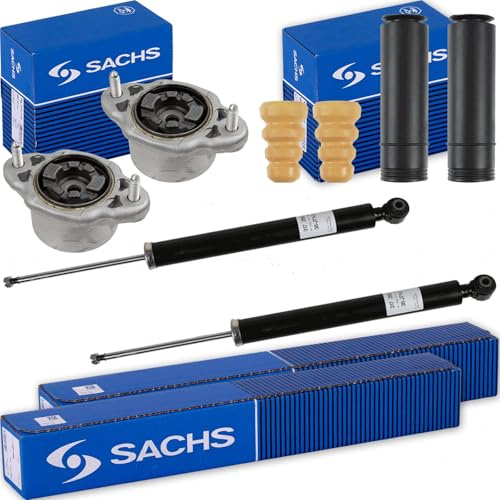 2x Sachs Stoßdämpfer+Domlager hinten | 2x 317 266 + 2x 802 516 + 900 180 Kompatibel mit C-Klasse (W204),C-Klasse T-Model (S204)