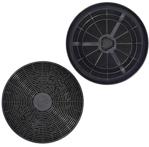 Lot de 2 filtres à charbon actif pour hotte aspirante compatibles avec Respekta, Bomann, PKM (MIZ 0023, KF 561, CF110, DU652 MIZ0023 K606)