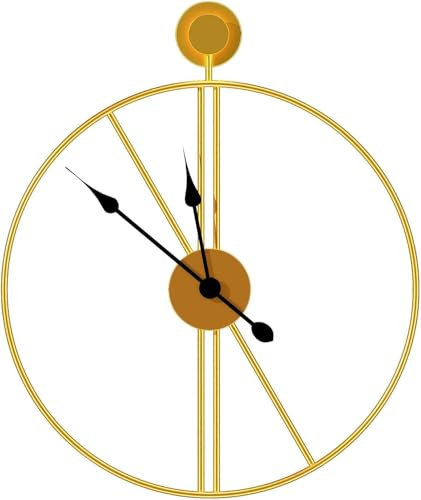 ZCCZJS clock wall clock Vintage Large Wall Clock, Mobile Equipment Silent No Ticking Noise Industrial Retro Battery Operated 50 cm Metal Shabby Numerals for Living Room Kitchen Bedroom