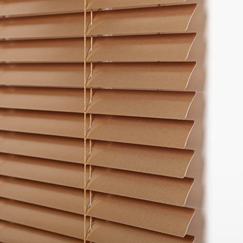 Goldene Aluminium-Jalousien, Anti-UV-Schutz, wasserdicht, wärmeisoliert, Rollos für Küche, Büro, Badezimmer, Schlafzimmer, individuelle Größe (170,2 x 241,3 cm), mit Befestigungen