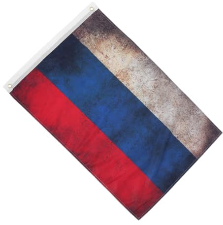 KITANDOVE Vintage Russische Flagge Fuß Aus Wetterbeständigem Polyester Für Nationale Feiern Garten Und Außenbereich Dekoration Authentisches Design Leicht Zu Montieren