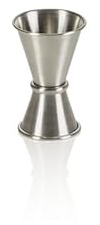 Jigger, Ø 4,5 cm, altezza 7 cm, 1,5/3 cl, acciaio al nichel