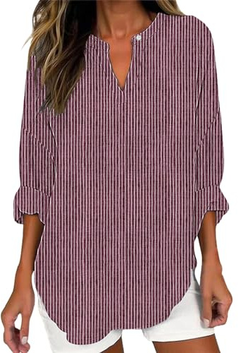 Uwdiohq Commandes en Cours Chemise Longue Kaki Femme Chemisier Rouge Et Noir Top Transparent Blouse Manches Bouffantes Pyjama Saint Valentin Vetements Chic Elegant Tee Shirt Manche Vert Sweat A