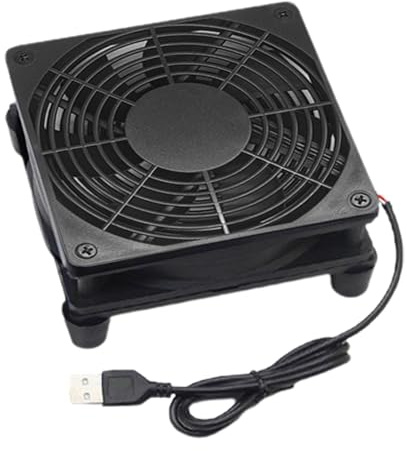 Ventilador de enfriamiento de PC - Ventilador portátil del router USB, dispositivo de refrigeración alimentado por USB | Gabinete Router TV Box Portátil, Mini Sopladores De Alta Velocidad Con Fuerte