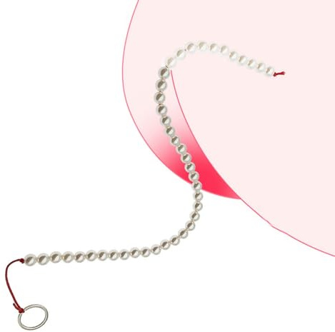 ZWYUAN 60cm Extra Lange Analkugeln Analkette mit Zugring Analplug Buttplug Anus Masturbator Anal Beads Prostata Stimulation Anal Kugeln Anal Perlen Sexspielzeug Für Männer Frauen und Paare Extrem Sex