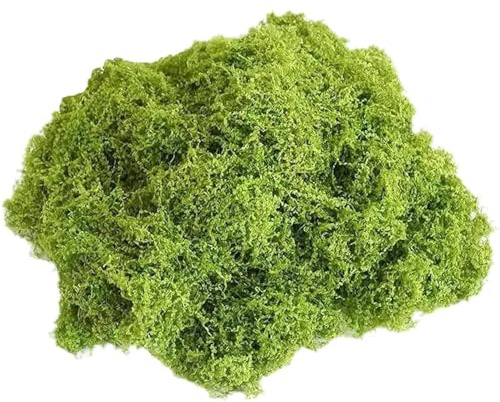 VNIDJGB 100g Fake Moss, Artificial Moss,For Indoor Plant Pots Decorative,Light Green Faux Moss Decorative,For Home Arts And Crafts,Landscaping Floral Arrangements and DIY Decorations Craft Projects