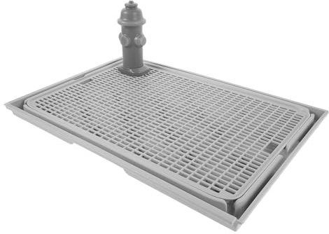 Toyvian Colonne D'urine de Chien pour Toilettes Intérieures, Plastique Solide, Solution Gain de Place, Facile à Nettoyer, pour Appartements et Balcons Petits