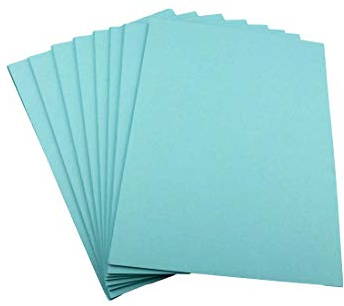 Karton, A4, 160 g/m², Pastellblau, 100 Blatt