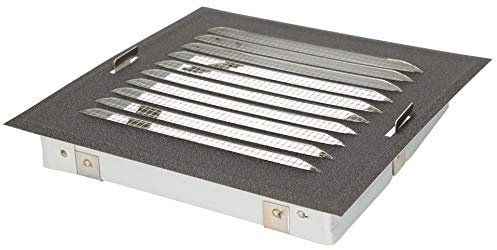 KOTARBAU® Griglia di Ventilazione 14 x 14 cm Con Rete per Insetti, in Metallo, per Camini, Antracite