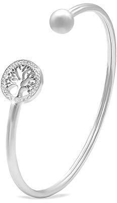 SAGA GIOIELLI PULSERA MUJER ÁRBOL DE VIDA ACERO, Acero aleado, 5,9 cm, Acero aleado