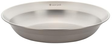 Snow Peak Stainless Steel Stackable Tableware Dish, 21cm, Silver, Lightweight Plate Bowl for Camping & Outdoors