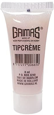 Grimas Tipcreme, 8ml, 06 Perlmutt Violett, hochwertige professionelle Glitzercreme, sehr hautverträglich, intensiver Kosmetikglitzer für Film,Theater, Karneval und Halloween Glitzerschminke