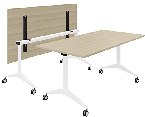 Weber Büro Besprechungstisch Savio 160 x 80 cm | Klappbar | Rollbar | Klapptisch | Sandesche