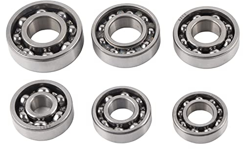 6-teiliges Getriebelager-Set Edelstahl-Reparaturzubehör für GY6-Roller mit 50/80-cm³-Motor