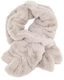 QUEEN HELENA Warme Winter Damen Schals SC01 beige, Einheitsgröße