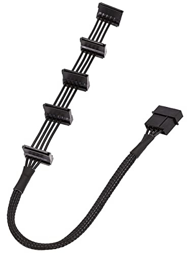 CENPEK 15-stifts SATA kabel strömsplitter 1 till 5 adapterkabel hårddisk SATA strömförsörjningskabel adapter