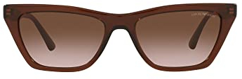 Emporio Armani Herren Brille, Transparent Brown/Brown Shaded