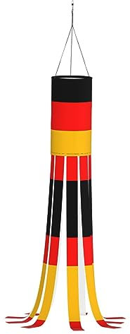 Halloween-Windsack, 101,6 cm, schnell trocknend, leichtes Polyester-Gartendekor, perfekt für Weihnachtsferien ohne helle Deutschland-Flaggen-Drucke