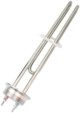 DELURA 2.5kw/3.5kw 2 Tri Morsetto OD 64mm Flangiato Riscaldatore Ad Immersione Elettrico Acqua di Birra Elemento Riscaldante (Size : Heater And Clamp, Color : 2500W)