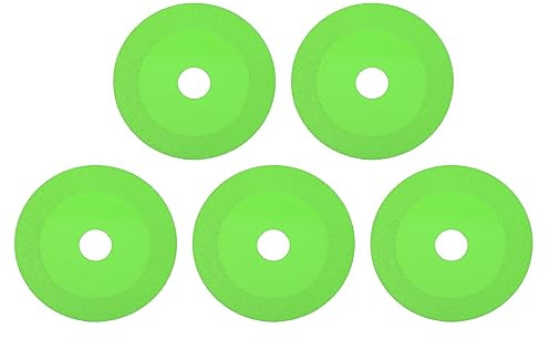 Miokycl Glas-Trennscheibe, 1 mm, ultradünnes Sägeblatt, 5 Stück, Hochgeschwindigkeitsstahl, Glas, Keramik, Marmor, Winkelschleifer, Grün