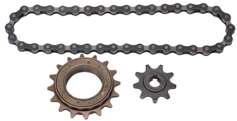Kit Roue Libre pour Vélo, Roue Libre 16 Dents Pignon 9 Dents Chaîne 38 Sections Universel Kit Roue Libre À Plateau Simple Vitesse pour Vélo De Route Et De Montagne