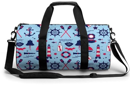 Segeln Sport Duffel Bag Sporttasche Reisetasche Handgepäck Tasche Schwimmtasche Weekender Bag 45x23x23cm