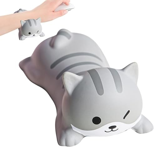 Maus Handgelenkauflage 12.5×6 Cm Lustig Mousepad Ergonomisch Katze Tastatur Handauflage Ermüdungslinderung Maus Handgelenkauflage Handgelenkschutz Ergonomische Mousepad Armauflage Für Computer, Laptop
