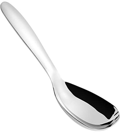 ABOOFAN Cucchiaio in Acciaio 304 Da Cucina Per Uso Domestico Cucchiaio Da Portata Profondo Per Zuppe e Alimenti